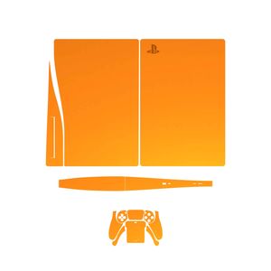 برچسب کنسول و دسته بازی ps5 ماهوت مدل matte orange